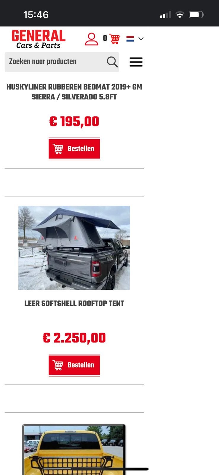 Daktent merk leer nieuw, Ophalen, Nieuw, Tot en met 3