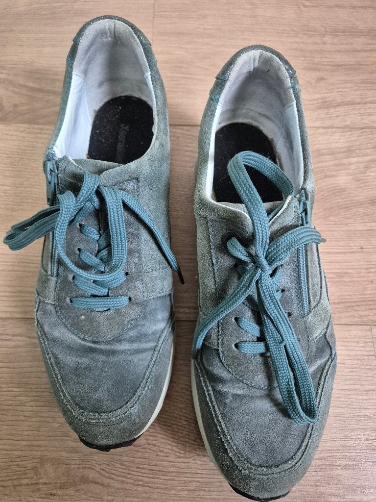 Sch35 - Groene Xsensible schoenen maat 41 breedte G (1), Kleding | Dames, Ophalen of Verzenden, Zo goed als nieuw, Groen, Sneakers of Gympen