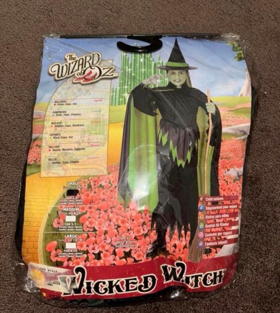 Halloween kostuum Wicked Witch - Maat 4-6 jaar, Ophalen of Verzenden, Nieuw, 110 t/m 116, Meisje