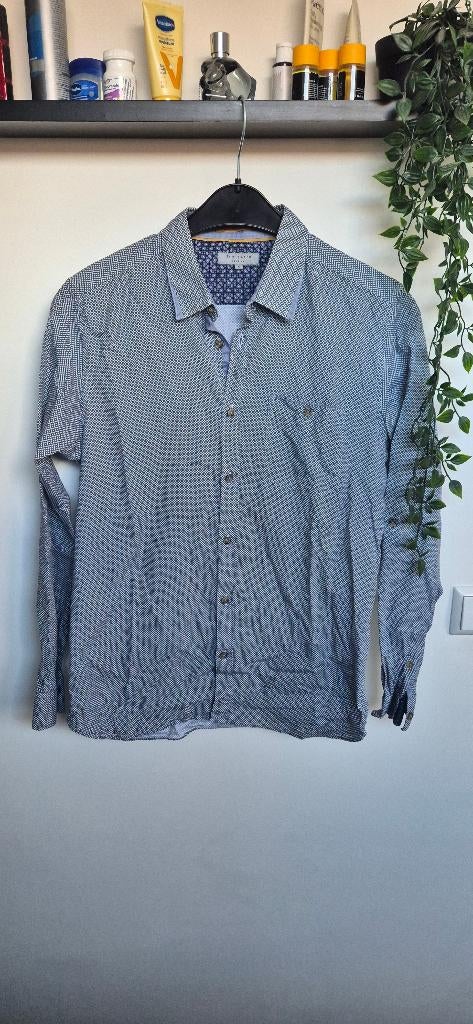 Blauw Heren Overhemd Ted Baker | Maat 3 (XS/S) - Als Nieuw, Kleding | Heren, Overhemden, Ted Baker, Blauw, Halswijdte 38 (S) of kleiner