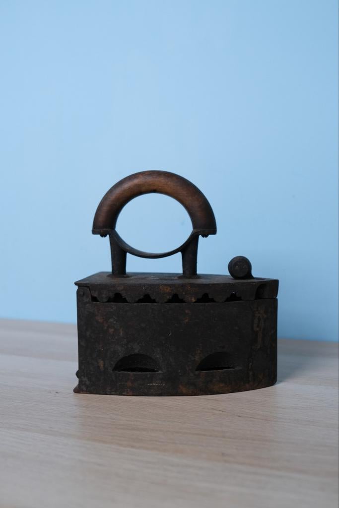 Antiek Koolstrijkijzer - Industriële Blikvanger (ca. 1900), Antiek en Kunst, Antiek | Gereedschap en Instrumenten, Ophalen of Verzenden