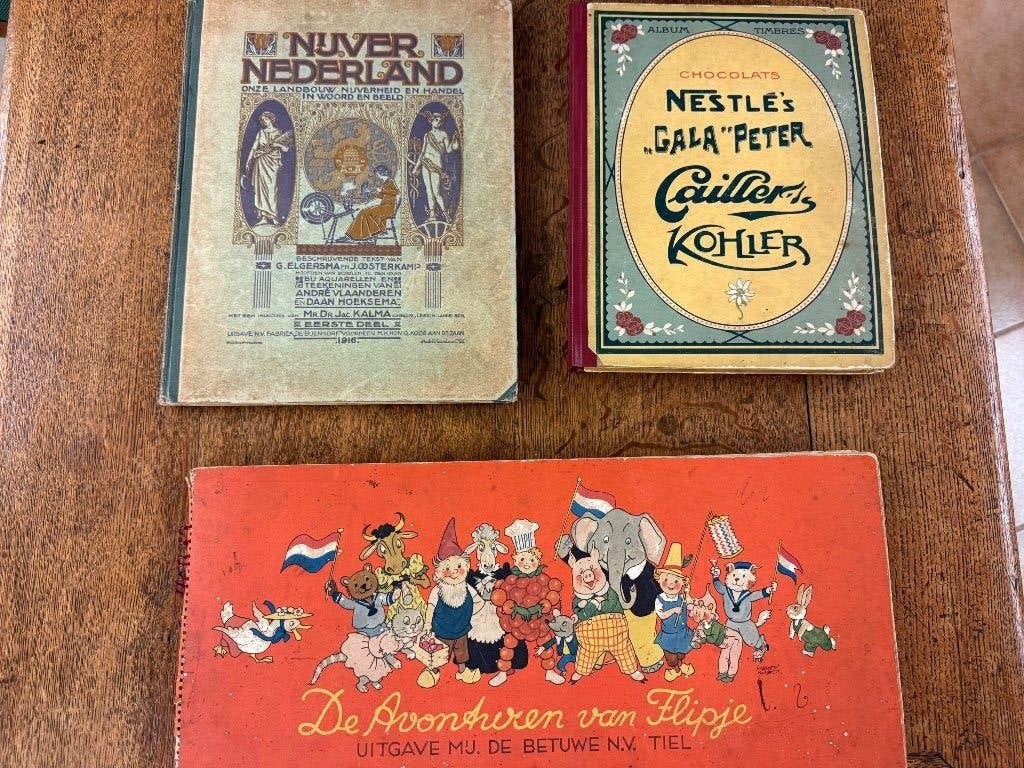 Plaatjes album Nestle en Flipje Betuwe verzamelalbums, Ophalen, Gebruikt