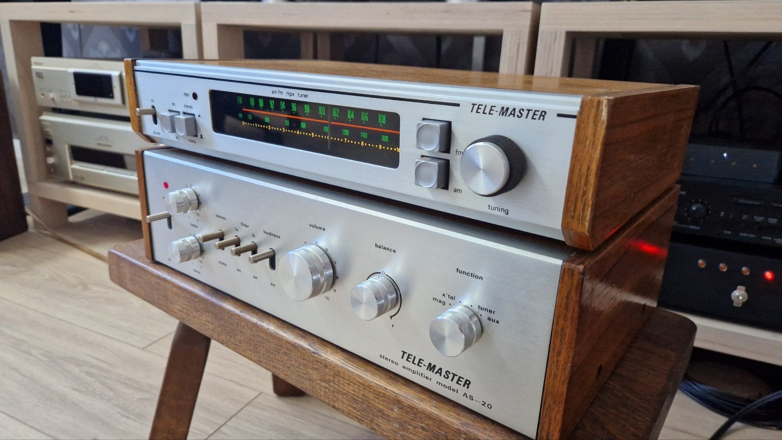 Tele-Master vintage hifi versterker / tuner, Overige merken, Ophalen of Verzenden, Zo goed als nieuw, Minder dan 60 watt