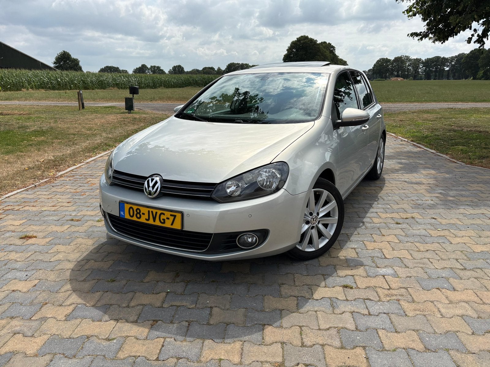 Volkswagen Golf 1.4 TSI 90KW 5D 2009 Grijs, Auto's, Zwart, 4 cilinders, 122 pk, Origineel Nederlands