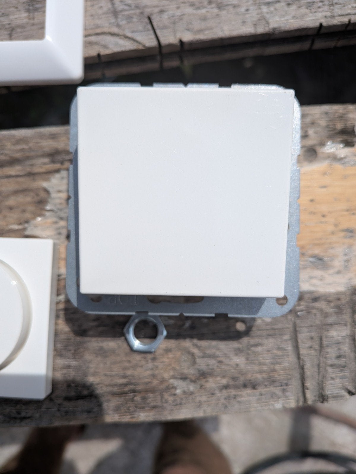 Jung AS500 dimmer met afdekraam en schakelaar, Doe-het-zelf en Verbouw, Elektra en Kabels, Ophalen of Verzenden, Gebruikt, Jung