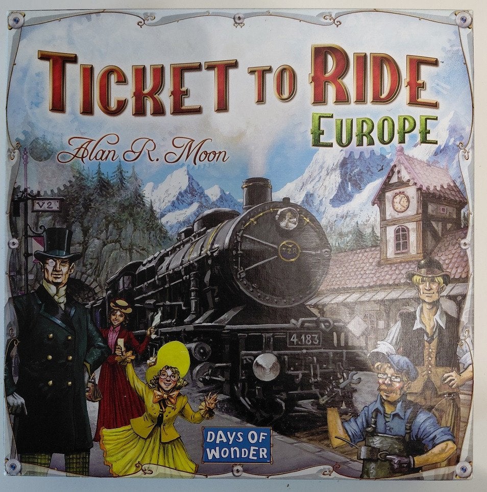 Ticket to Ride Europa, Een of twee spelers, Ophalen of Verzenden, Zo goed als nieuw, Days of Wonder