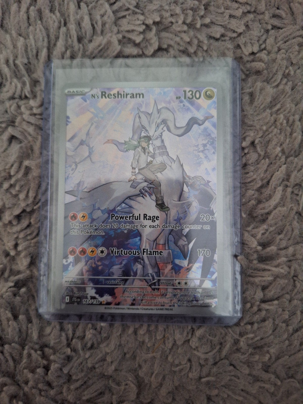 Reshiram pokemon, Ophalen, Nieuw, Losse kaart, Foil