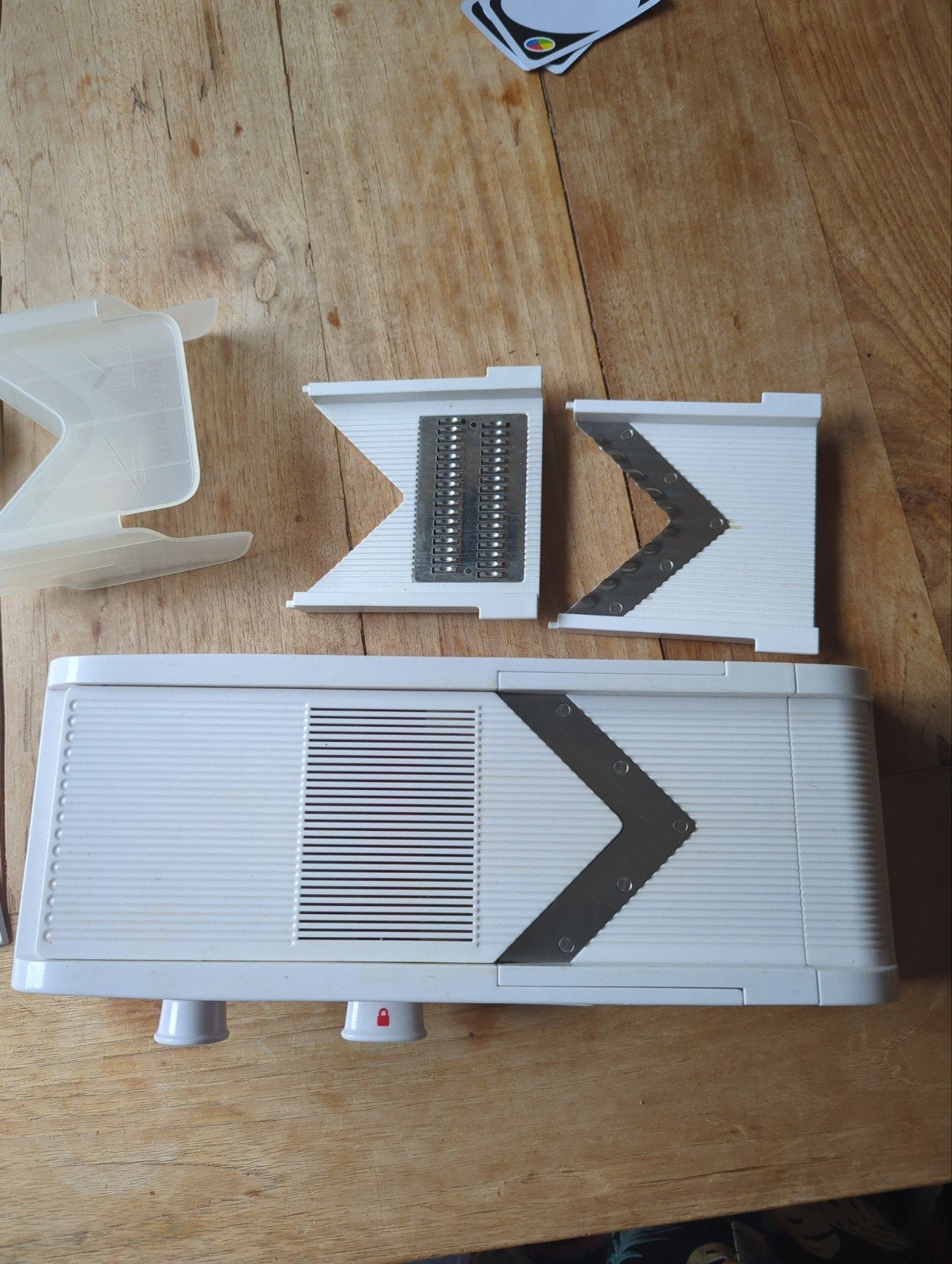 MandoChef tupperware mandoline, Snijmachine, Ophalen, Gebruikt, Overige merken