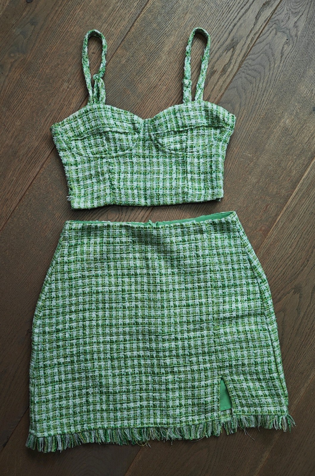 Te koop: Mooie rok met bijpassende top van STRADIVARIUS MT:S, Ophalen of Verzenden, Maat 36 (S), Stradivarius, Gedragen