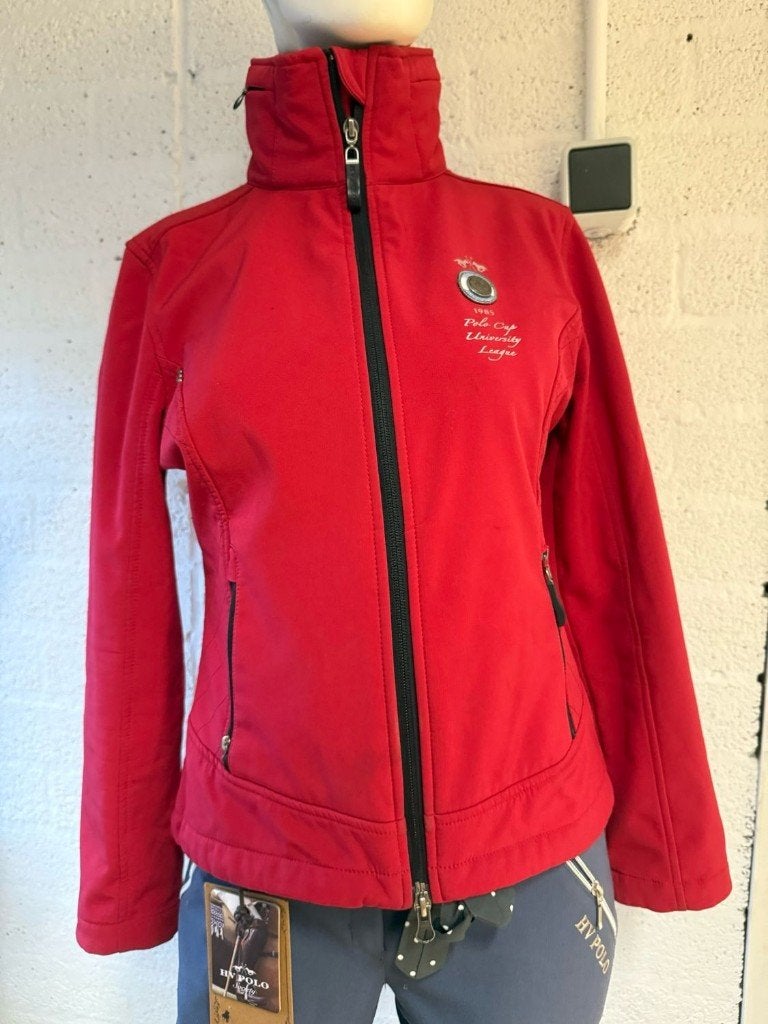 HV polo softshell jas rood 34, Dieren en Toebehoren, Paardrijkleding, XS, Ophalen of Verzenden, HV Polo, Bovenkleding