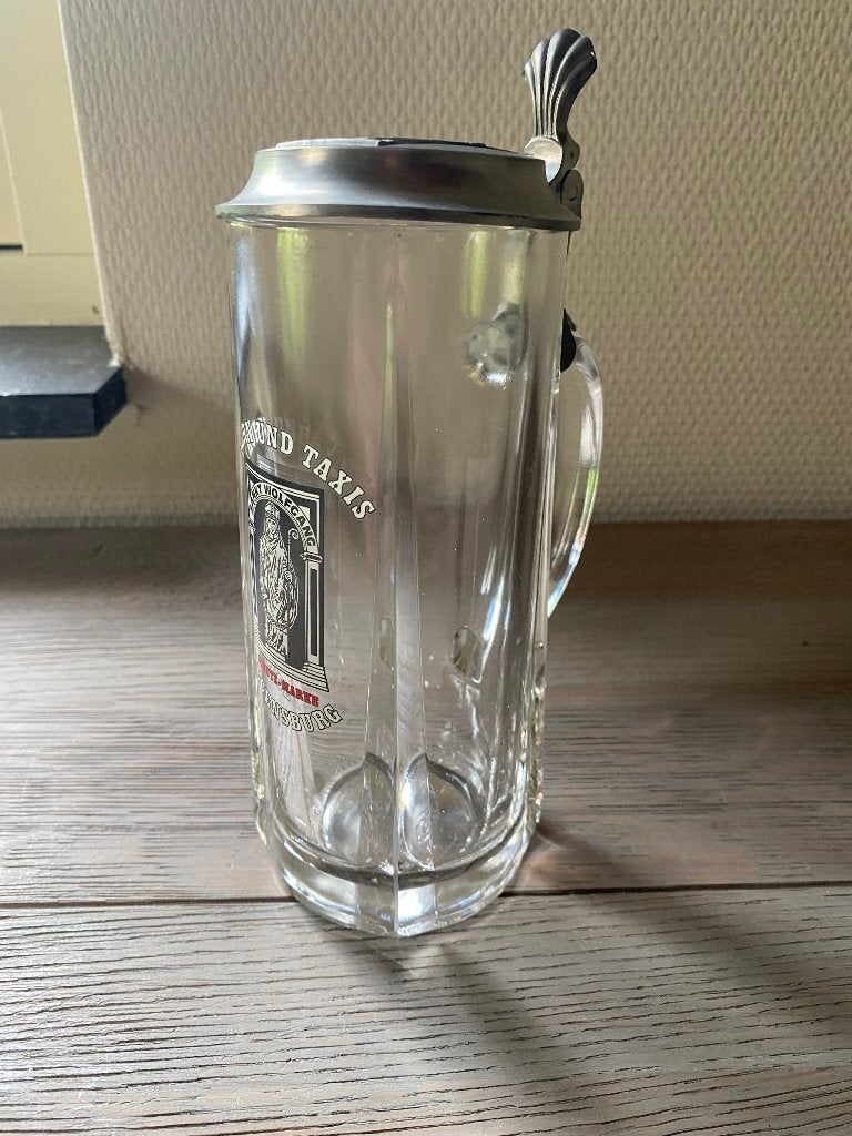 Vintage Thurn und Taxis 0,4L bierpul – Jaren 70 (Regensburg), Ophalen of Verzenden, Zo goed als nieuw, Bierglas