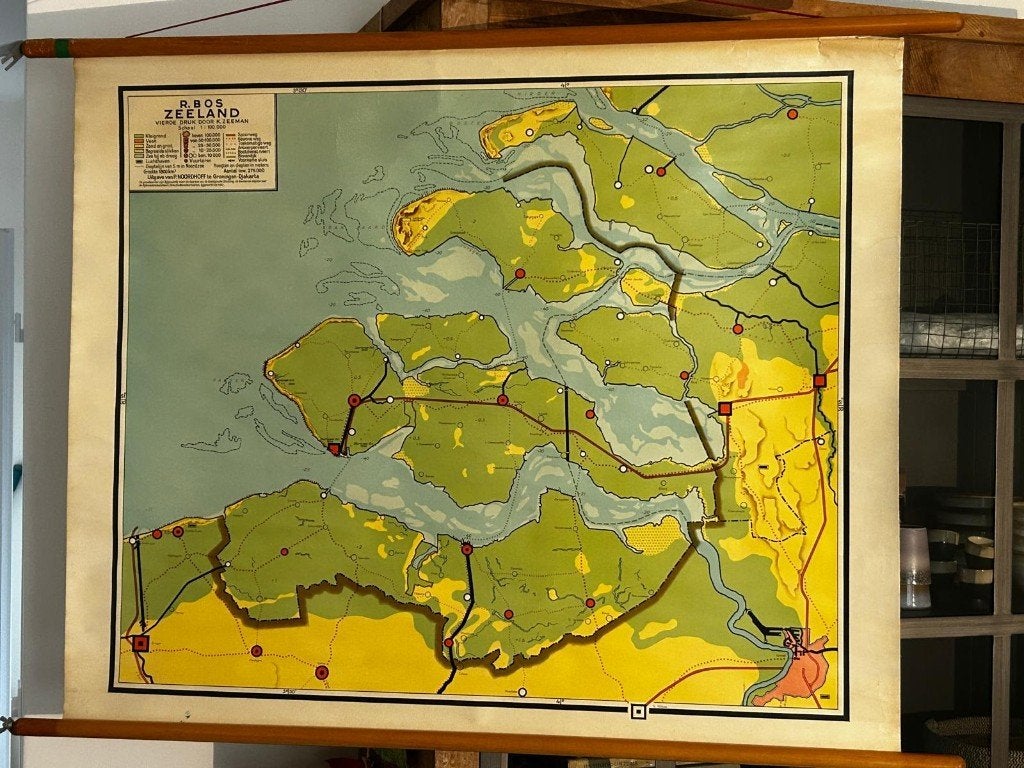 Zeeland, Antiek en Kunst, Antiek | Schoolplaten, Ophalen of Verzenden, Natuur en Biologie