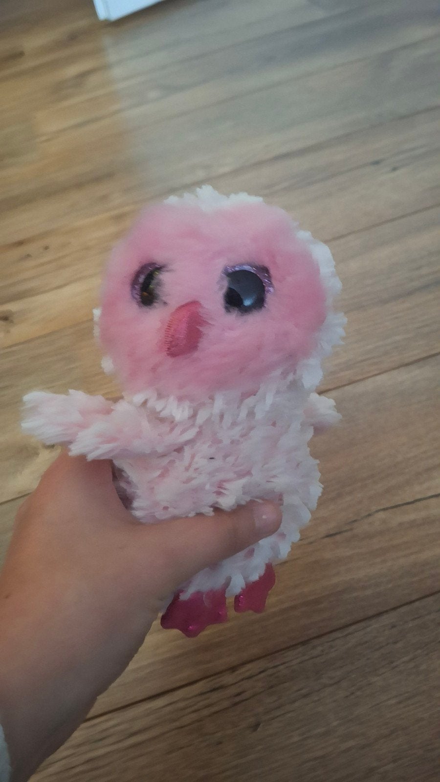 Roze Ty, Uil Knuffel Twiggy, Kinderen en Baby's, Overige typen, Nieuw, Ophalen of Verzenden, Met label