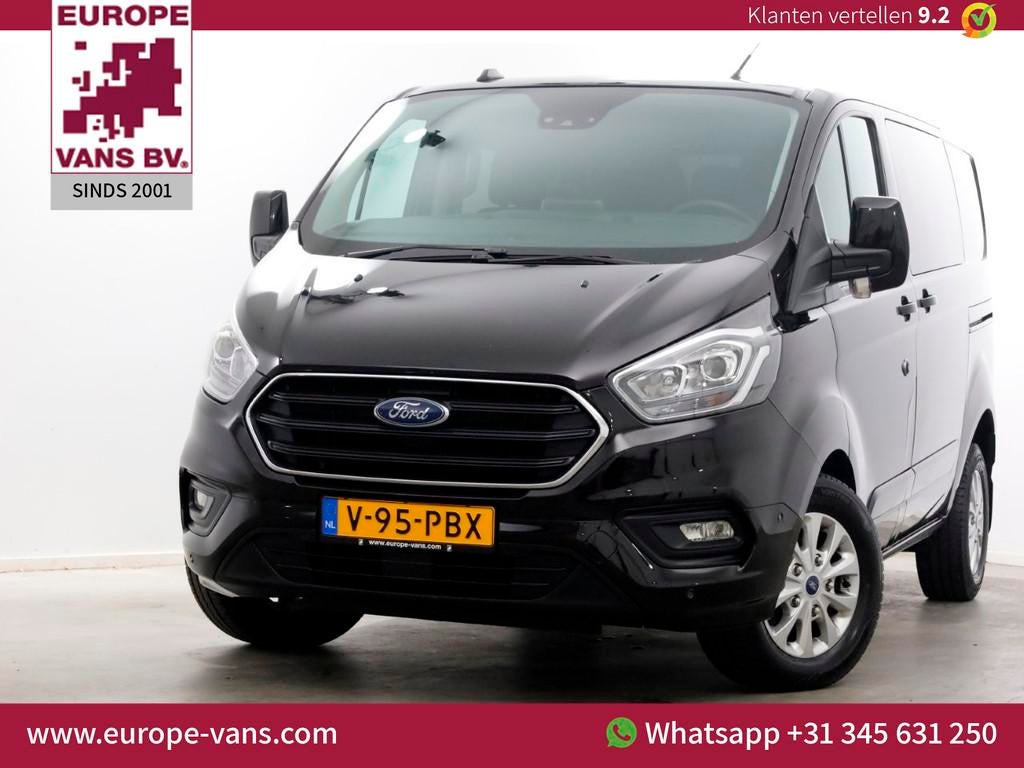 Ford Transit Custom 2.0 TDCI 130pk Automaat L1H1 D.C. Limite, 1350 kg, 15 km/l, 4 cilinders, Zwart