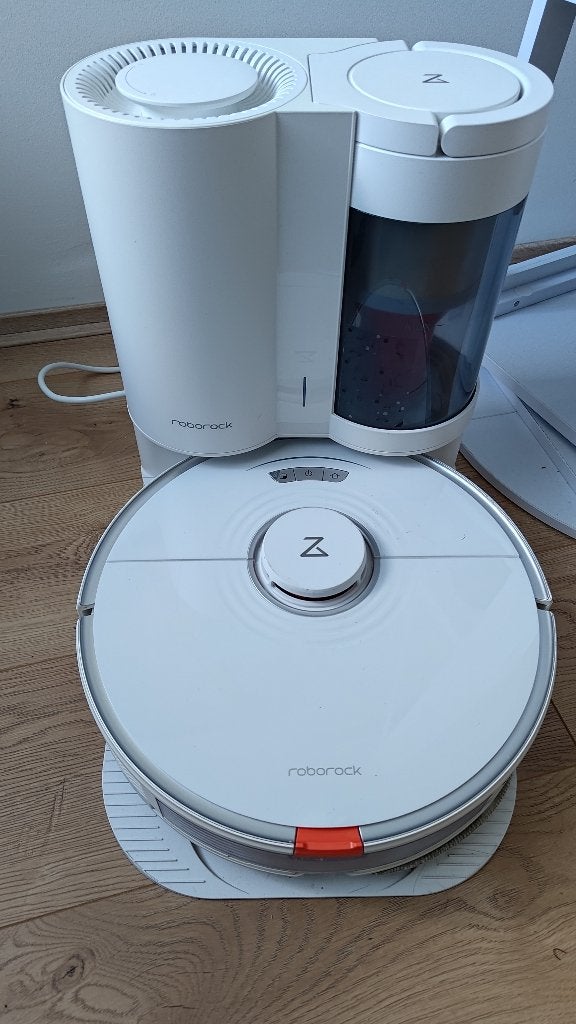 Roborock S7+ Robotstofzuiger met Auto-Empty Dock, Witgoed en Apparatuur, Stofzuigers, Ophalen, Zo goed als nieuw, Robotstofzuiger
