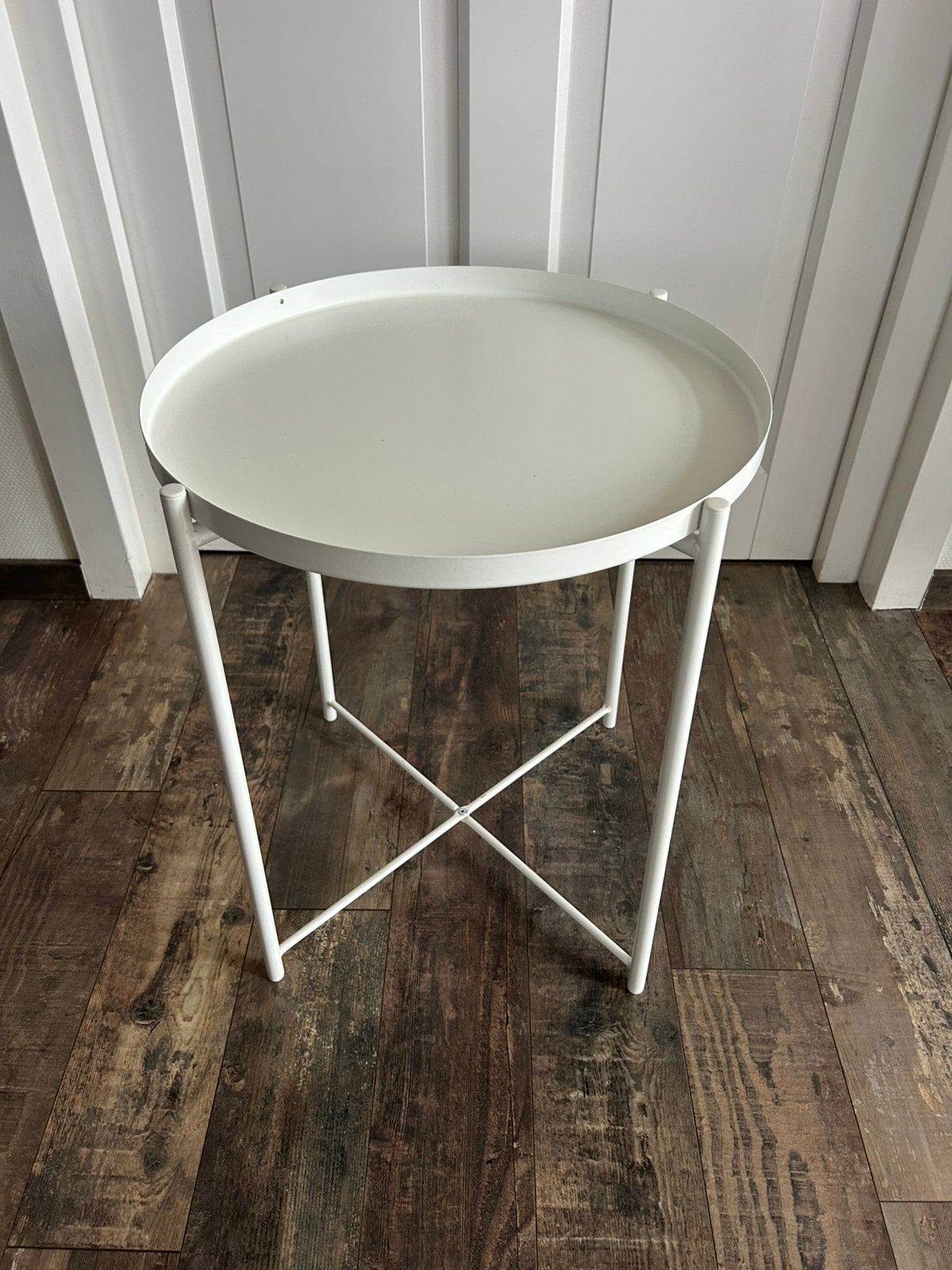 Metalen tafeltje Gladom Ikea, Ophalen, Rond, Metaal of Aluminium, Minder dan 55 cm