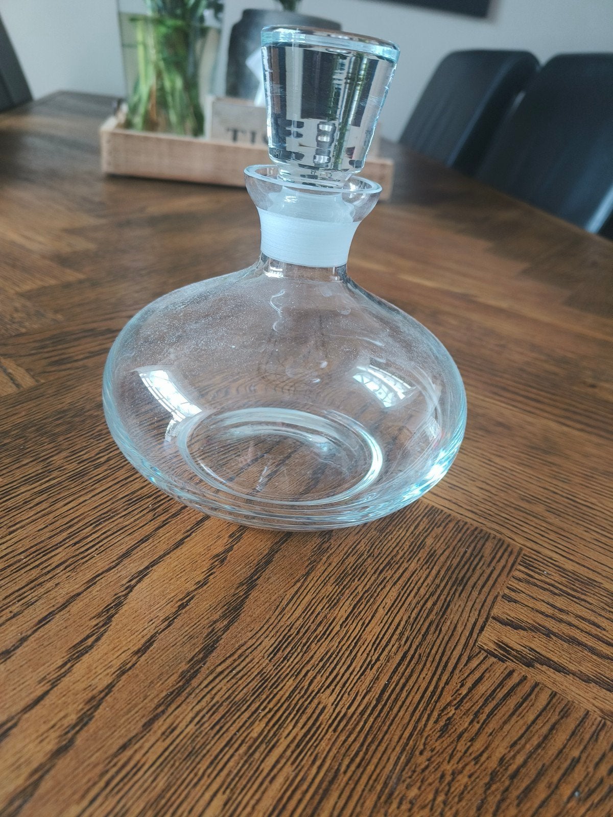 Glazen karaf met stop - Vintage stijl, Ophalen of Verzenden