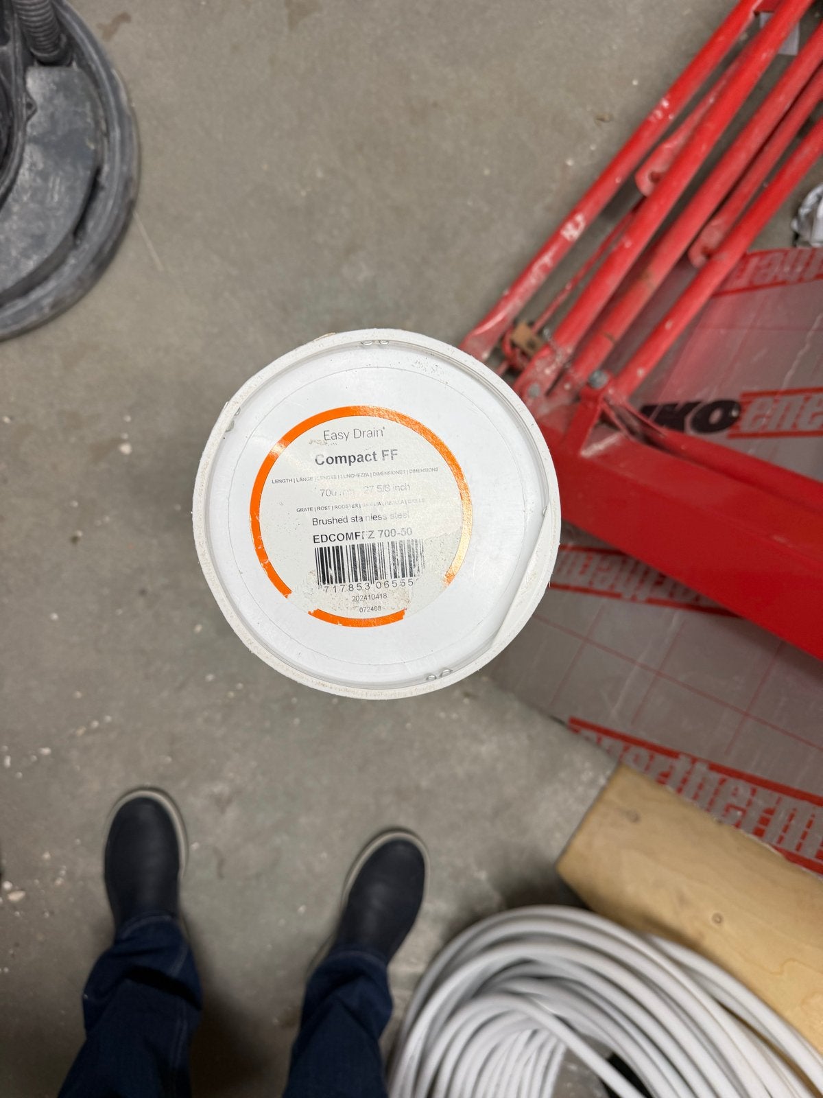 Easy Drain Compact FF Douchegoot RVS Geborsteld, Ophalen, Nieuw, Rvs, Douche