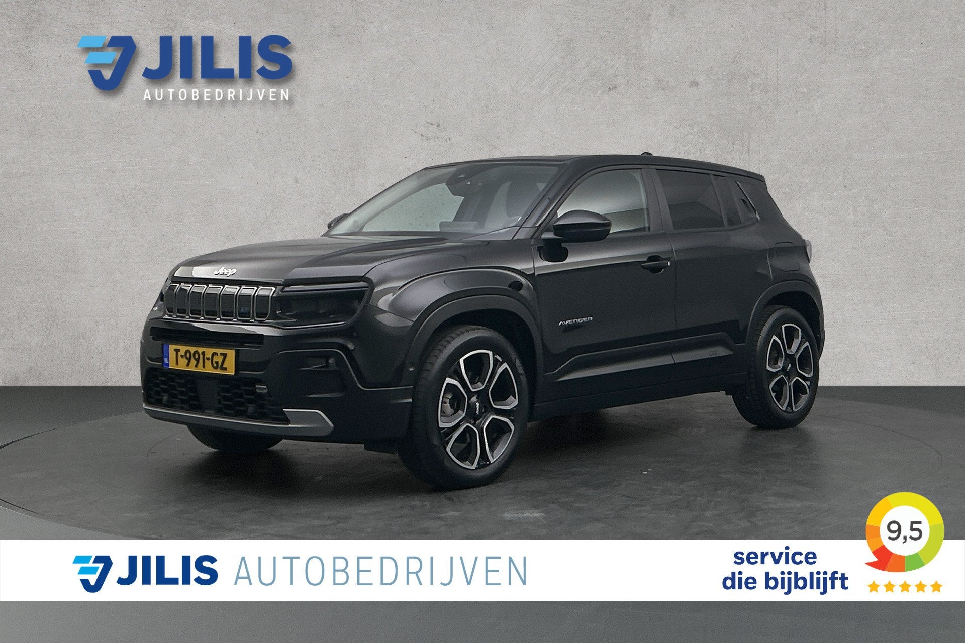 Jeep Avenger 1st Edition 54 kWh | Camera | Navigatie | Half, Auto's, Stof, Gebruikt, 156 pk, Met garantie (alle)