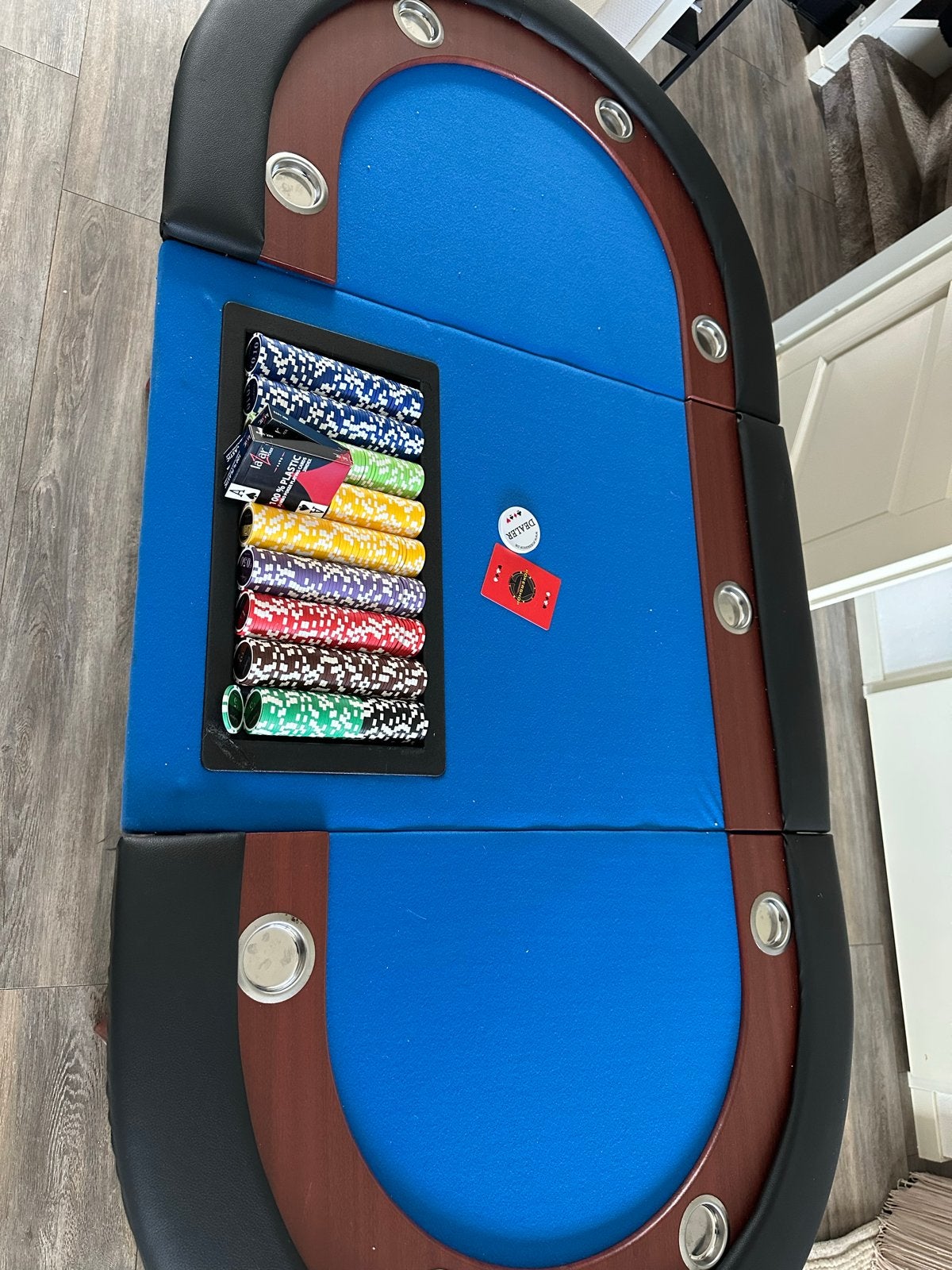 Gebruikte pokertafel, Ophalen, Gebruikt