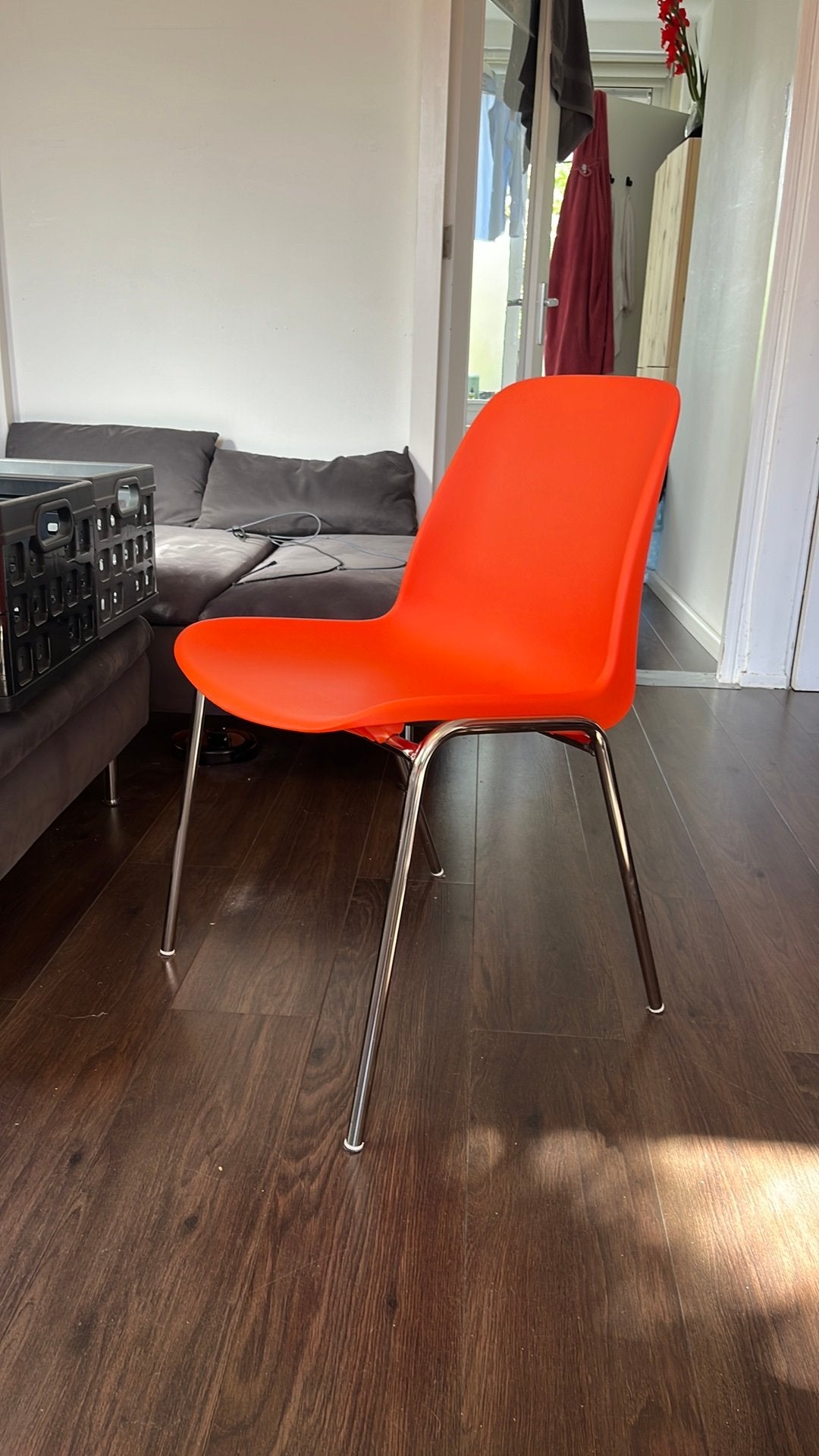 Kantine stoelen 4x, Huis en Inrichting, Ophalen, Kunststof, Overige kleuren, Zo goed als nieuw