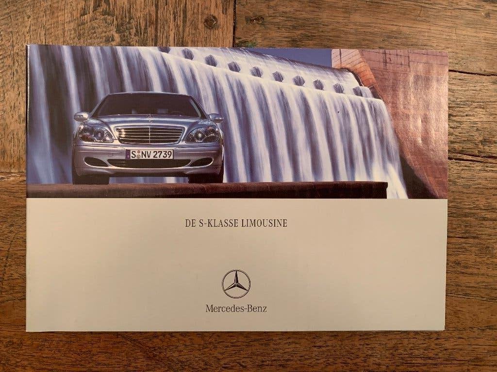 NL intro folder brochure Mercedes-Benz S-klasse W220 2002, Nieuw, Mercedes-Benz, Mercedes, Ophalen of Verzenden