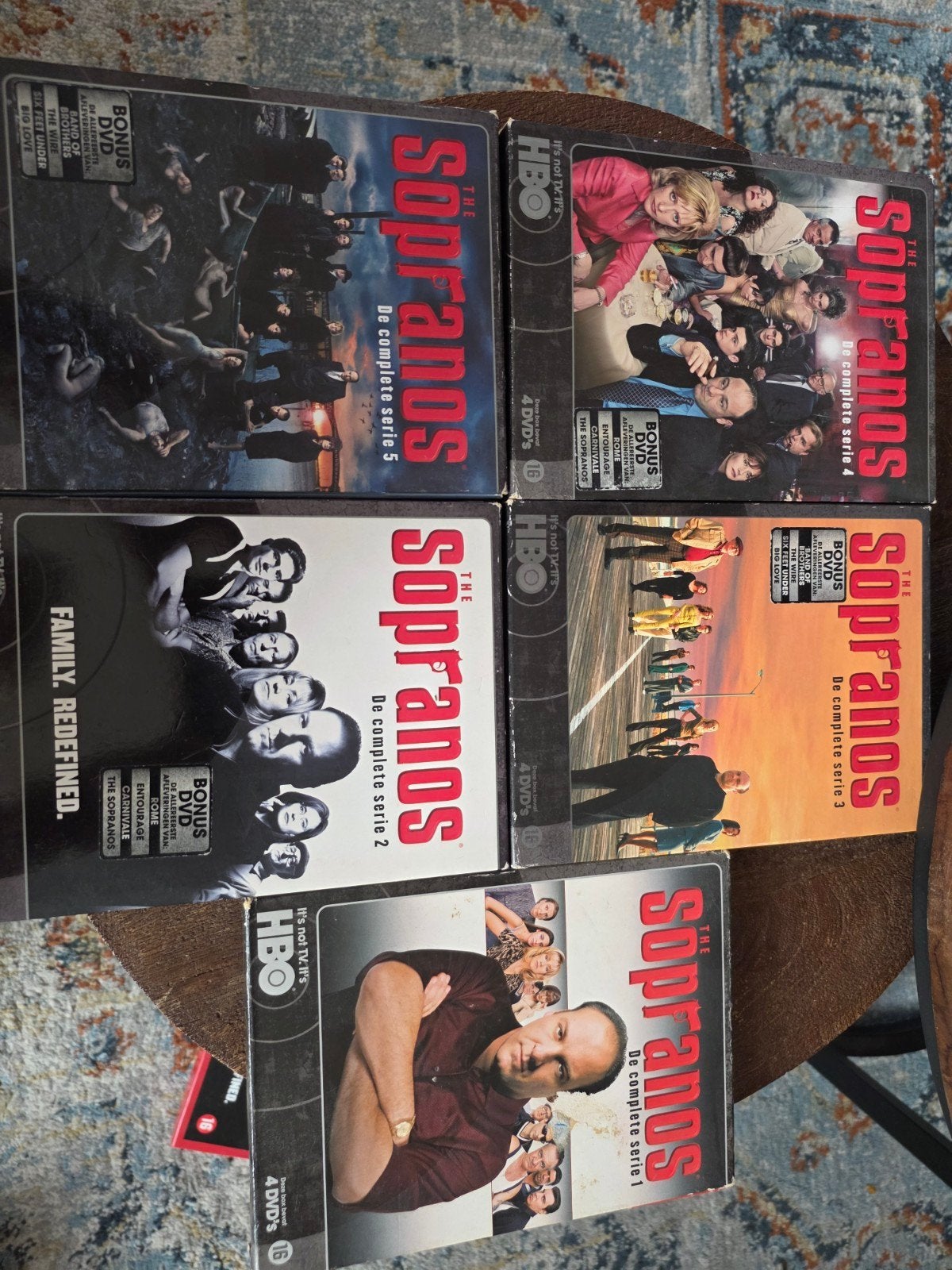 The Sopranos complete serie 1 t/m 5 - 4 DVD's per seizoen, Vanaf 16 jaar, Ophalen of Verzenden, Zo goed als nieuw, Actie en Avontuur
