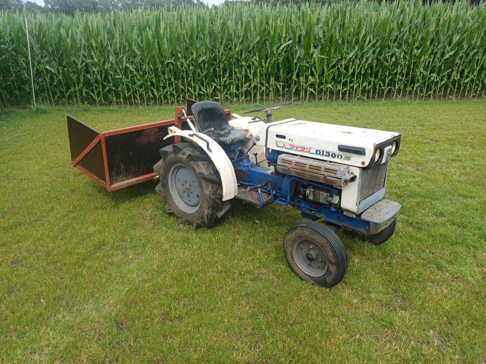 Minitrekker met bak, Tuin en Terras, Ophalen, Gebruikt, Mitsubishi