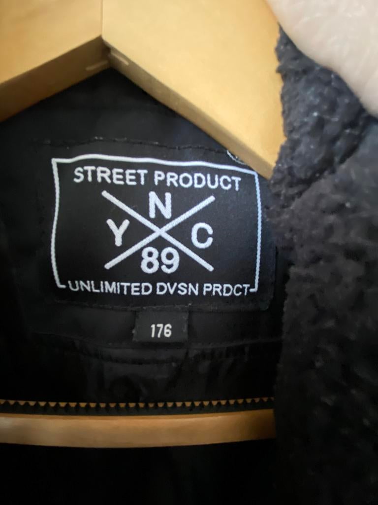 Parka zwart maat 176, Ophalen of Verzenden, Zo goed als nieuw, Jongen, Jas