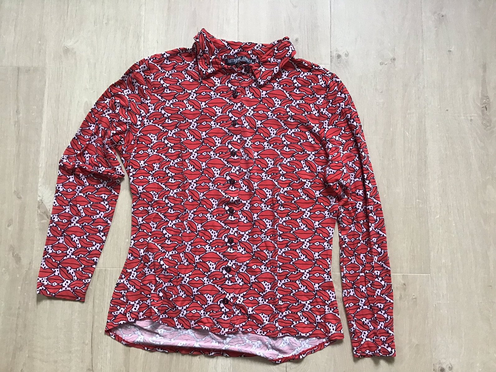 Blouse van Juffrouw Jansen, maat M, Ophalen of Verzenden, Gedragen, Maat 38/40 (M), Rood