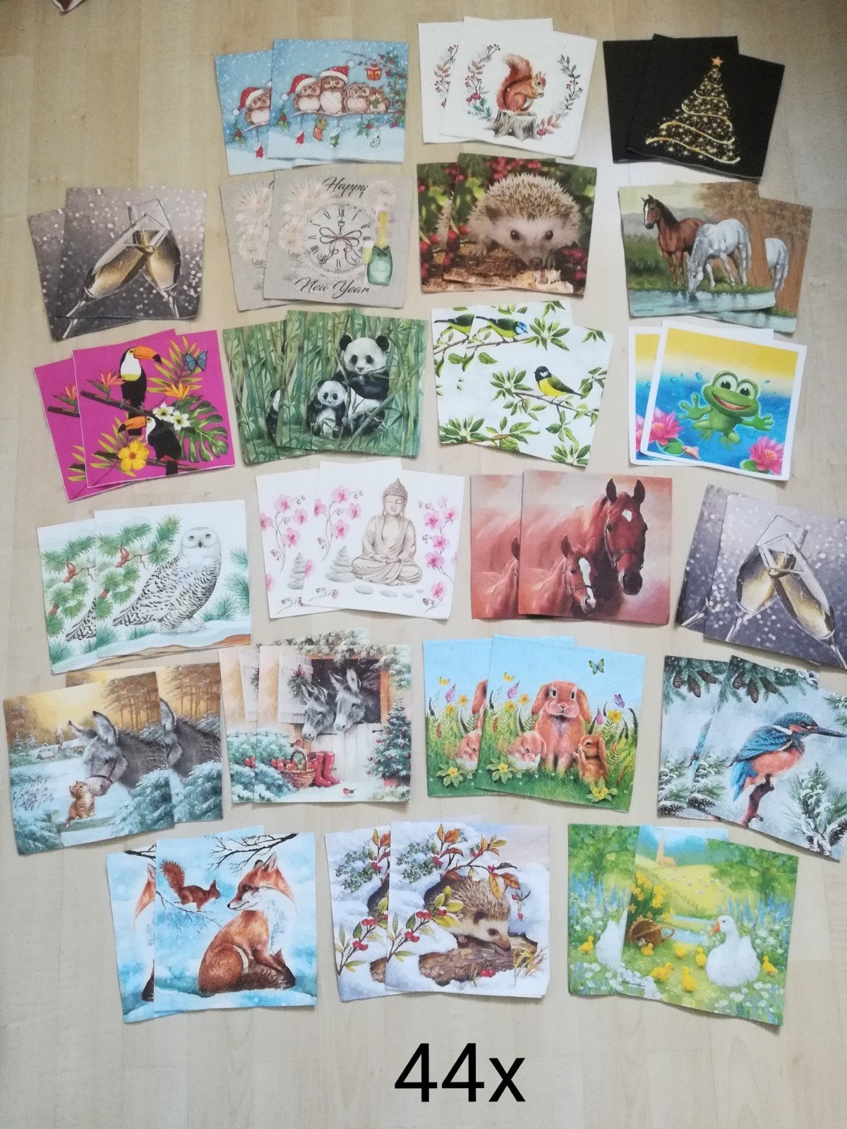 Decoupage servetten 44x ook winter kerst, Ophalen of Verzenden, Nieuw, Knutselwerk