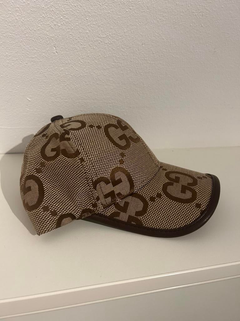 Pet met GG patroon bruin, Kleding | Heren, Hoeden en Petten, Verzenden, Nieuw, One size fits all, Pet