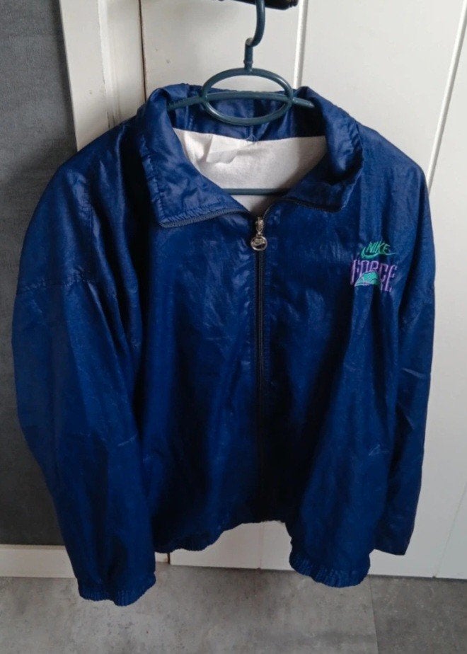 Nike Force 2YK Vintage Jaren '90 Windjack, Blauw, Nike, Overige maten, Ophalen of Verzenden