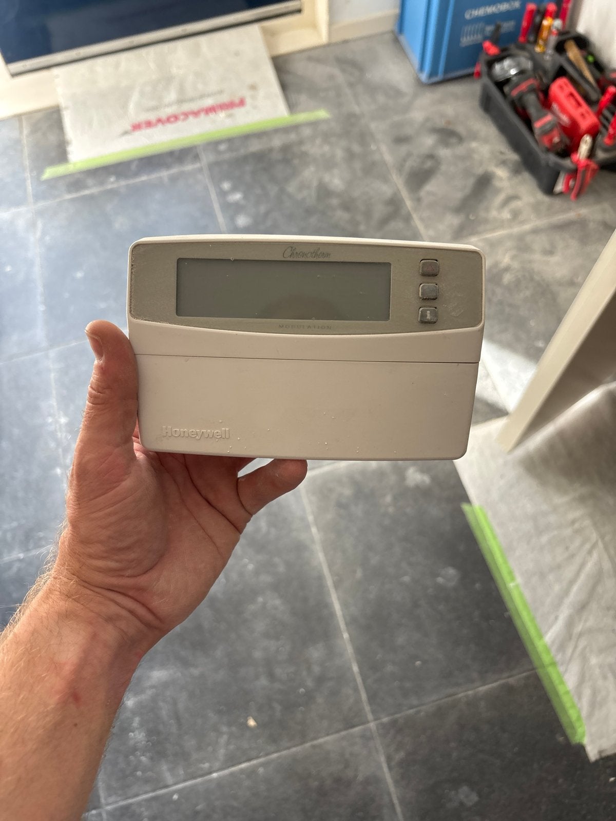 Honeywell Chronotherm Modulerende Thermostaat, Doe-het-zelf en Verbouw, Thermostaten, Gebruikt, Ophalen