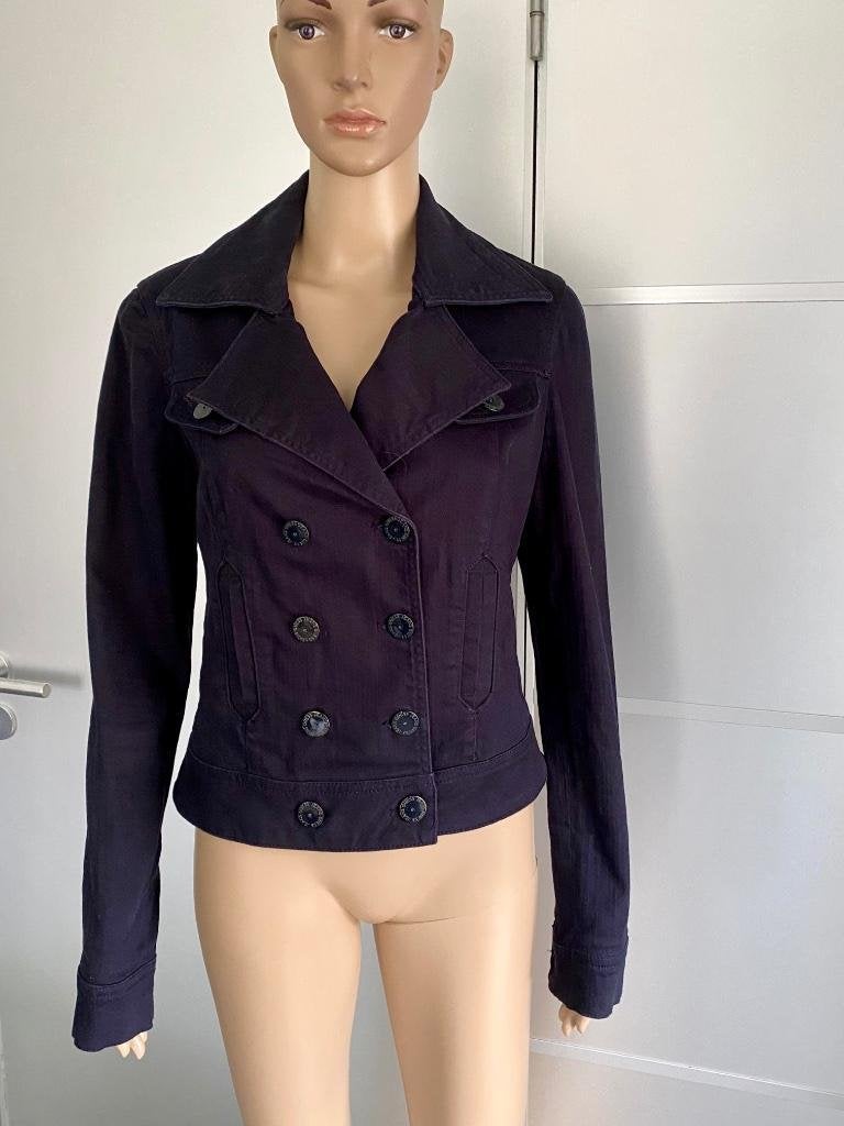 J531 Guess mt. M=38/40 spijkerjasje jasje jeans blazer zwart, Maat 38/40 (M), Guess, Blauw, Ophalen of Verzenden