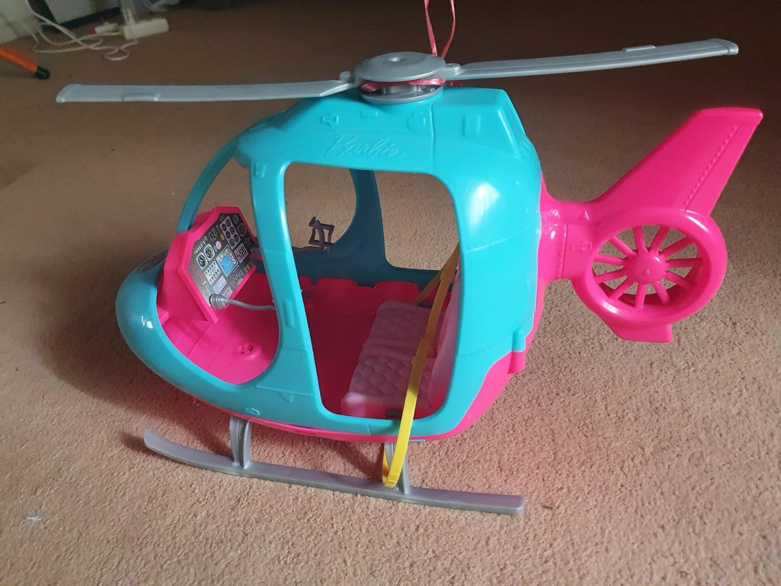 Barbie helikopter, Ophalen, Gebruikt, Barbie