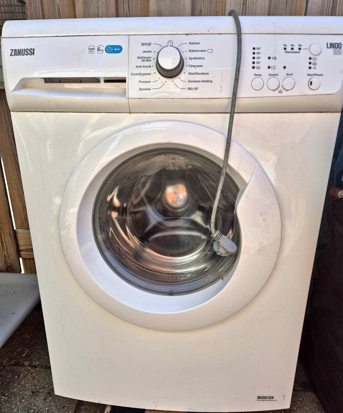 Zanussi Lindo 100 Wasmachine (ophalen voor €50 ), Witgoed en Apparatuur, Ophalen, Gebruikt, Voorlader, Kort programma