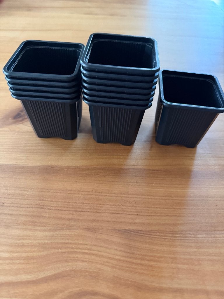 plantenpotjes vierkant, Tuin en Terras, Bloempotten, Ophalen, Kunststof, Vierkant, Nieuw