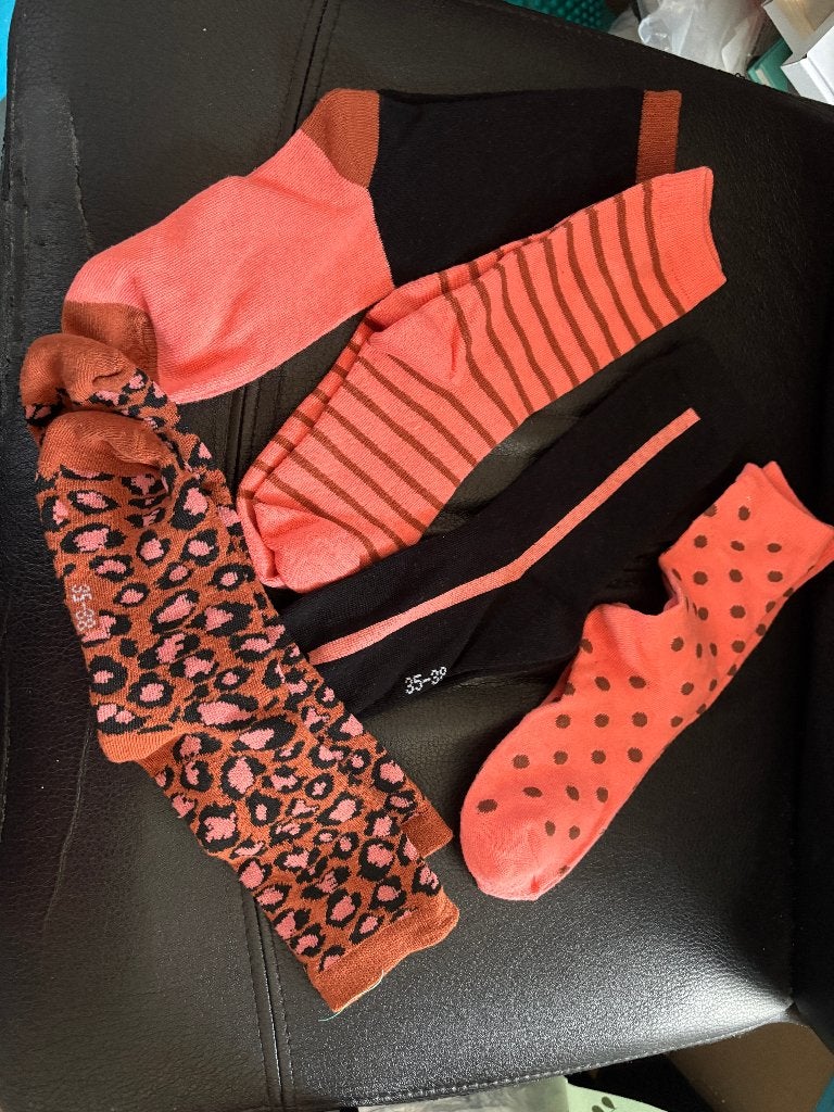 Nieuwe Leuke sokken in maat 35-38 - diverse patronen  5 paar, Kleding | Dames, Sokken en Kniesokken, Overige kleuren, Maat 35 t/m 38