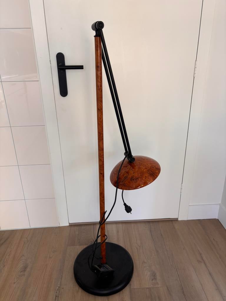 Vintage lamp, Huis en Inrichting, Lampen | Vloerlampen, Ophalen, Zo goed als nieuw