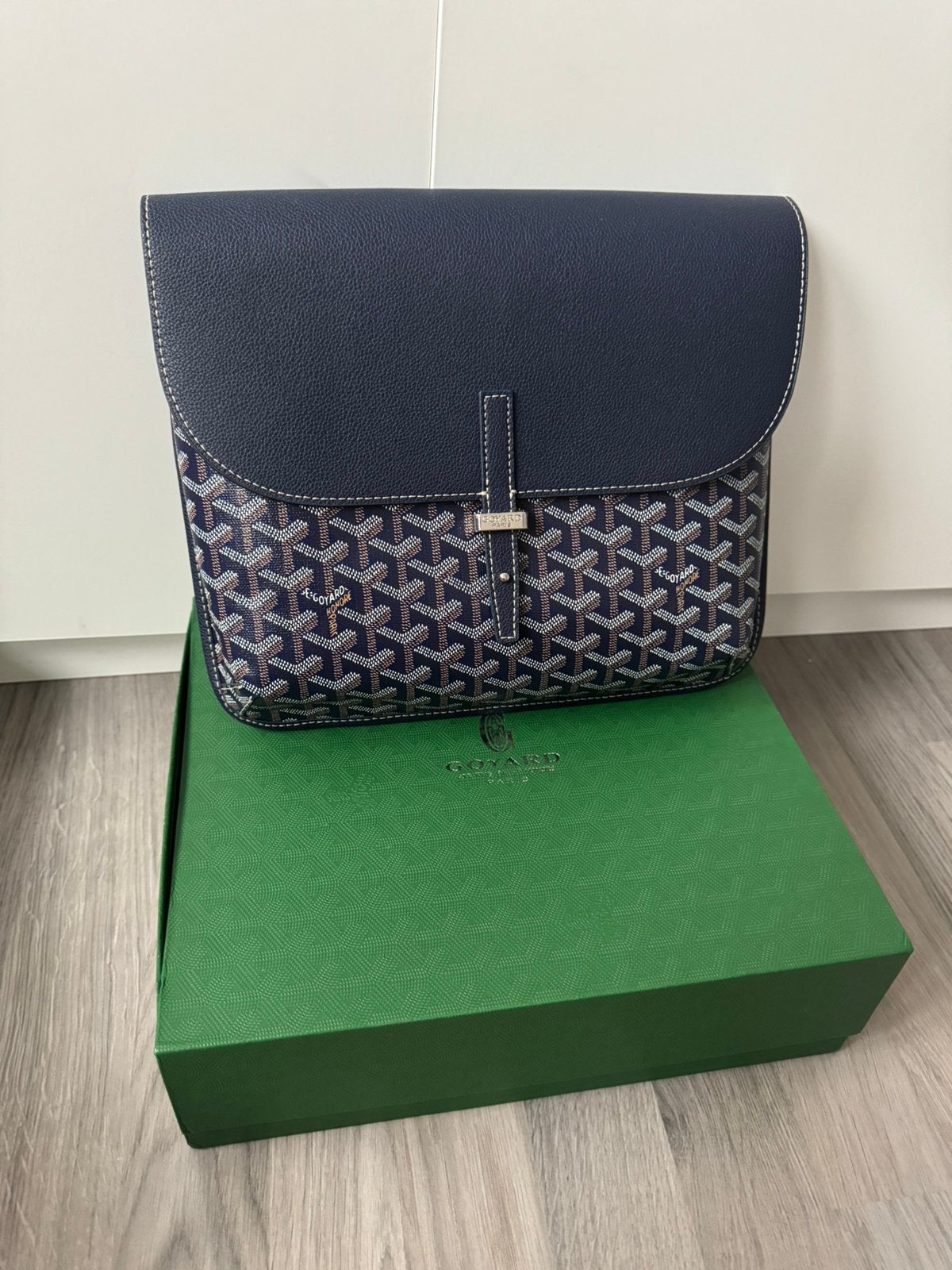 Goyard Coursier Messenger Bag Blue, Ophalen, Nieuw, Blauw
