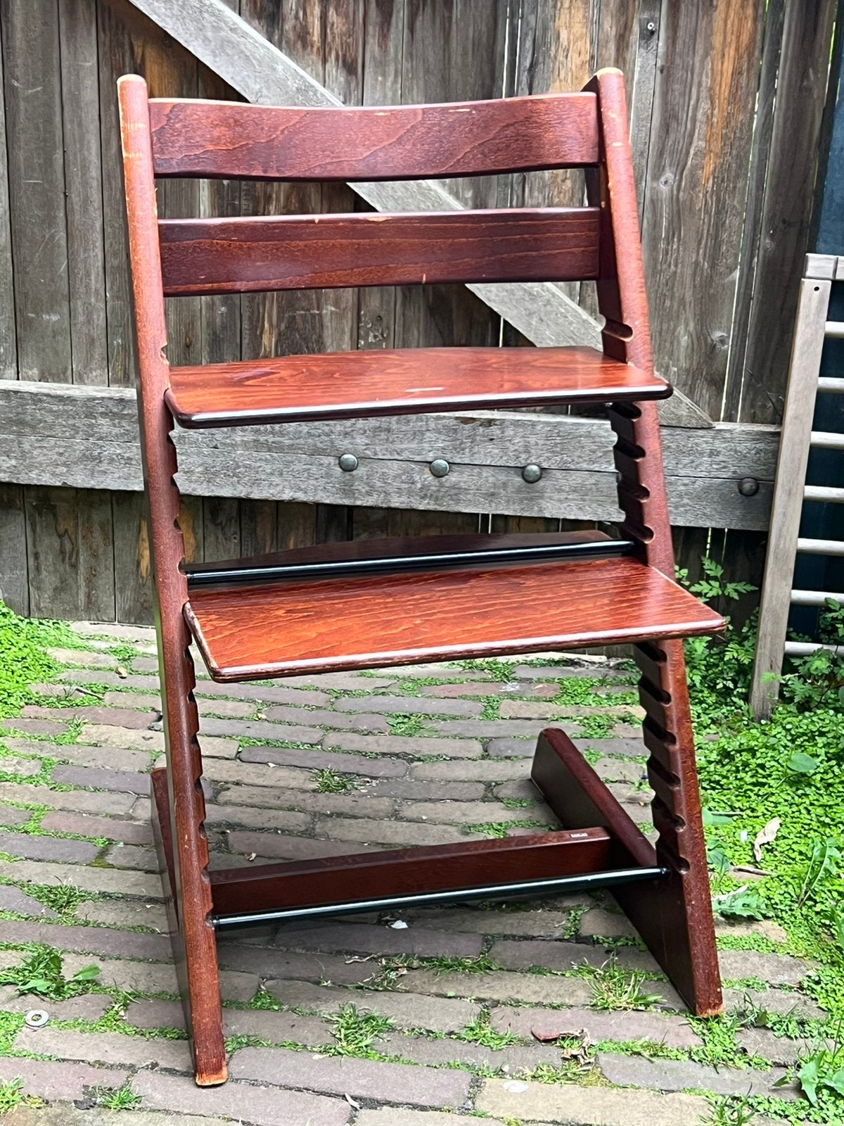 Stokke Tripp Trapp kinderstoel meegroei hout past babyset op, Kinderen en Baby's, Kinderstoelen, Ophalen of Verzenden, Gebruikt