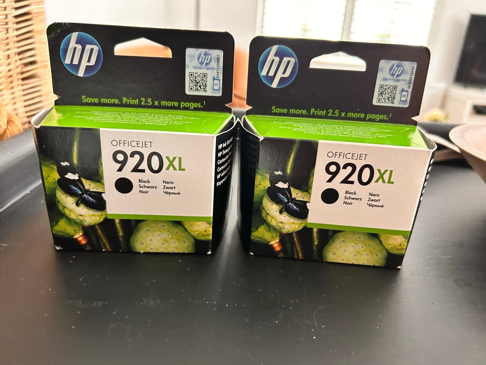 HP 920 XL Zwarte Inktcartridges (2 stuks), Ophalen of Verzenden, Nieuw, Cartridge