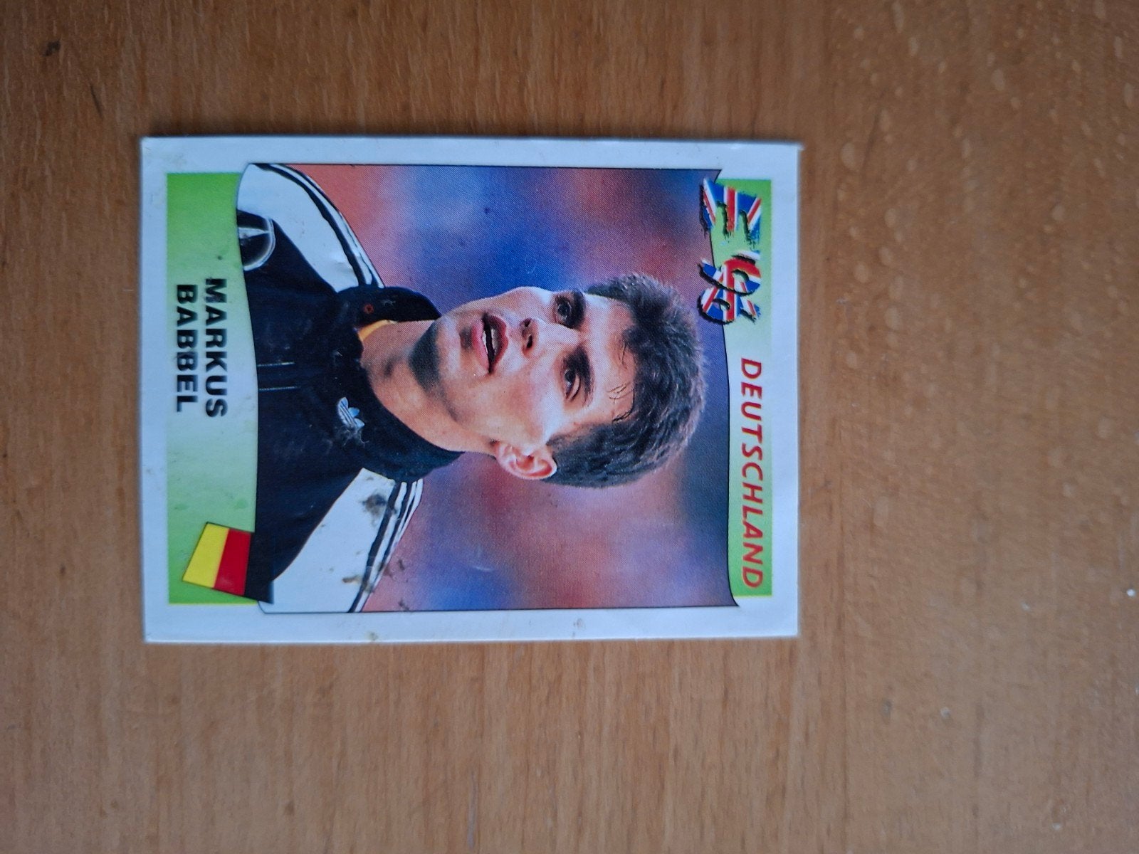 Panini Euro 96 Sticker 201 - Markus Babbel (Duitsland), Ophalen of Verzenden, Gebruikt, Buitenlandse clubs, Poster, Plaatje of Sticker