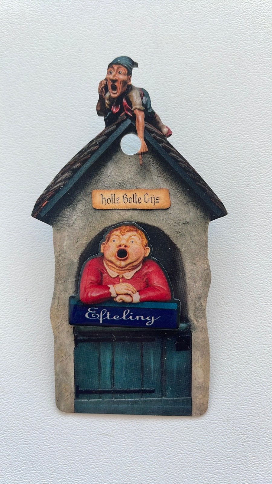Efteling pin Holle Bolle Gijs Heruitgave EPP 446 op kaartje, Ophalen of Verzenden, Nieuw, Button of Speldje