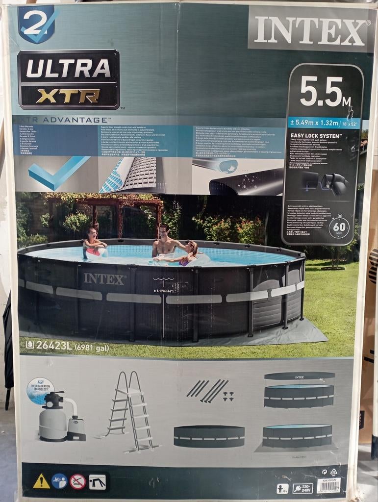 Intex Ultra XTR opzet zwembad 5.49m x 1.32m, Ophalen