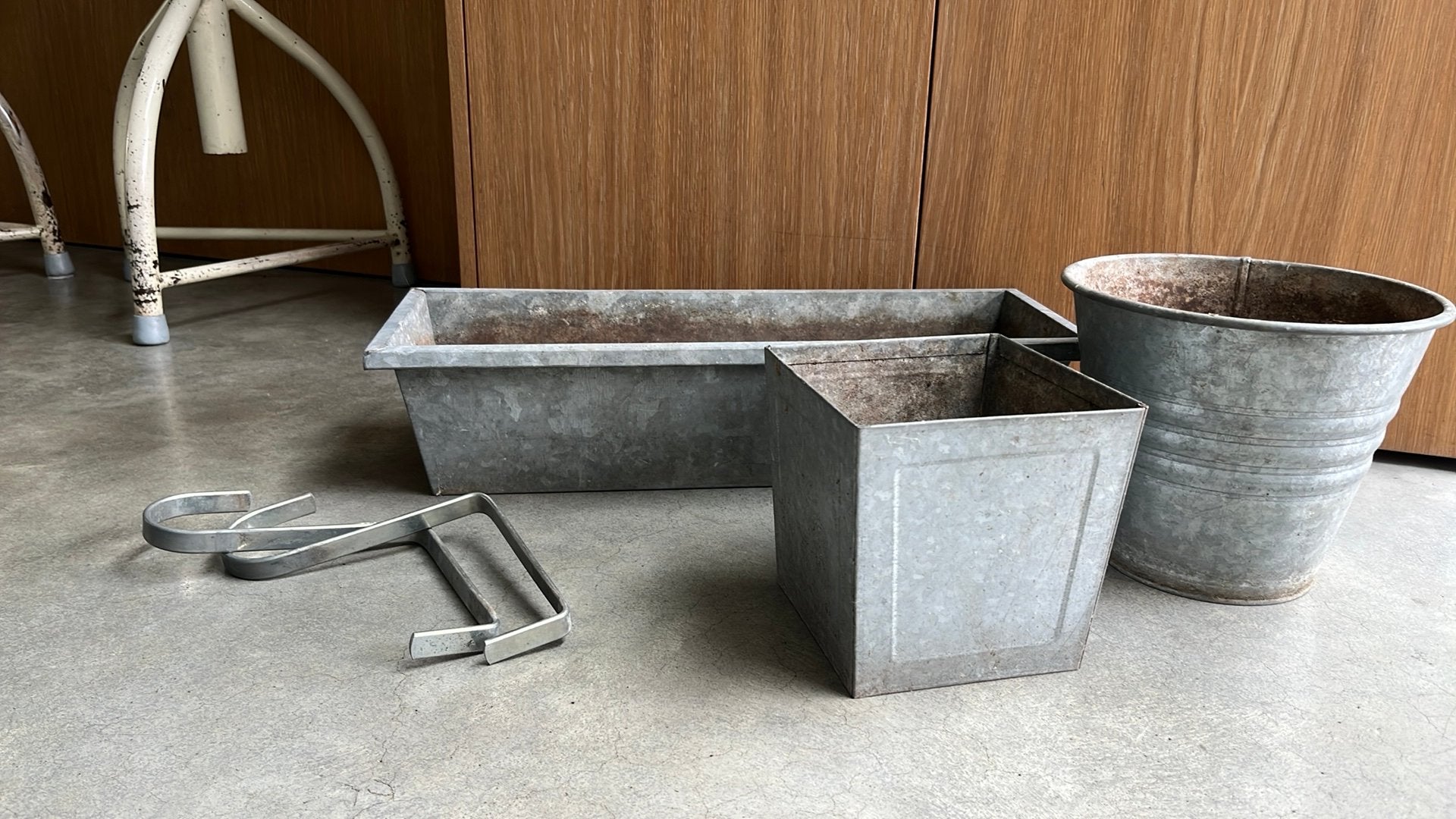 (Balkon)plantenbaken zink, Ophalen, Gebruikt, Minder dan 30 cm, Balkon
