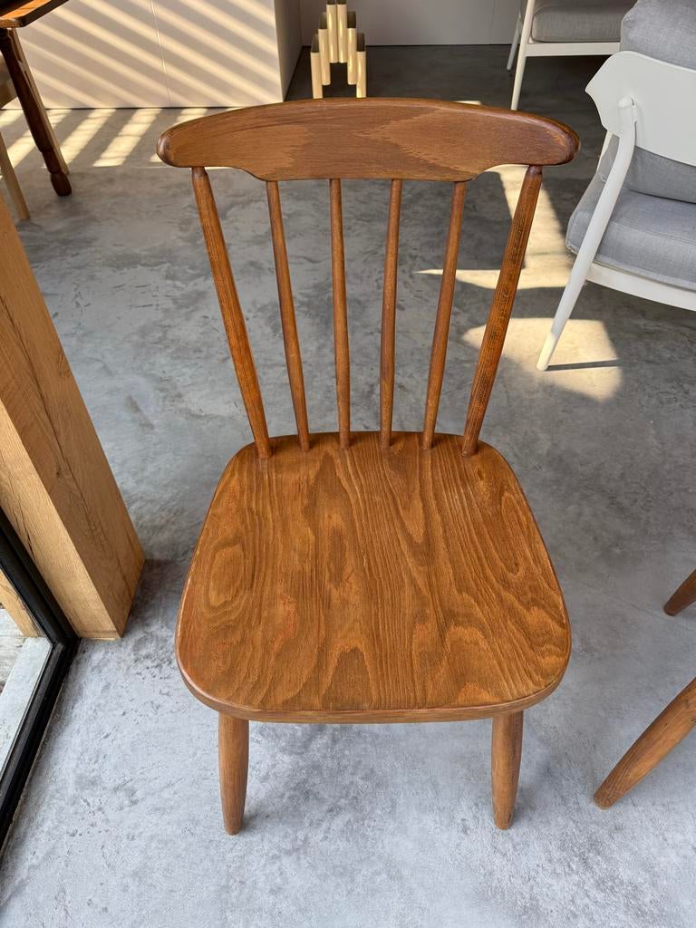 Vintage Drevounia stoelen - Made in Czechoslovakia, Ophalen, Gebruikt, Bruin, Eén