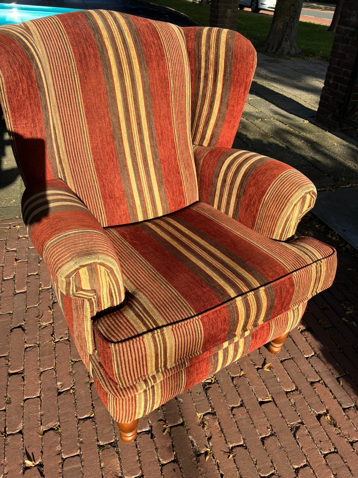Stoffen fauteuil, Ophalen, Gebruikt, Minder dan 75 cm, Vintage