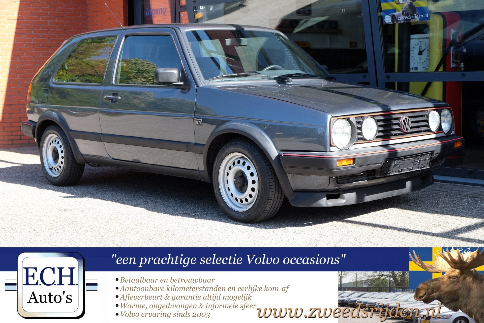 Volkswagen Golf 1.8-16V GTI Airco, elektr. ramen, met histor, Voorwielaandrijving, Zwart, Volkswagen, Handgeschakeld